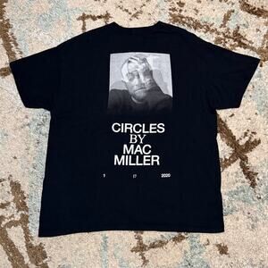 Mac Miller Circles Shirt Size XL Remember Yin and Yang Funk Hip Hop